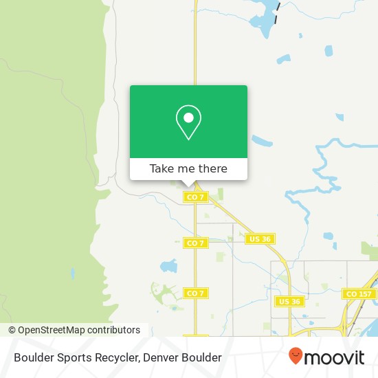 Mapa de Boulder Sports Recycler