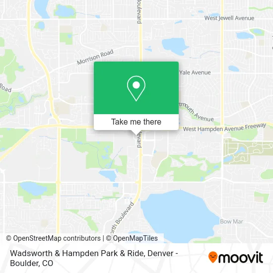 Mapa de Wadsworth & Hampden Park & Ride