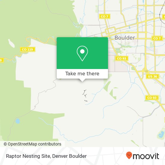 Raptor Nesting Site map