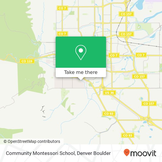 Mapa de Community Montessori School