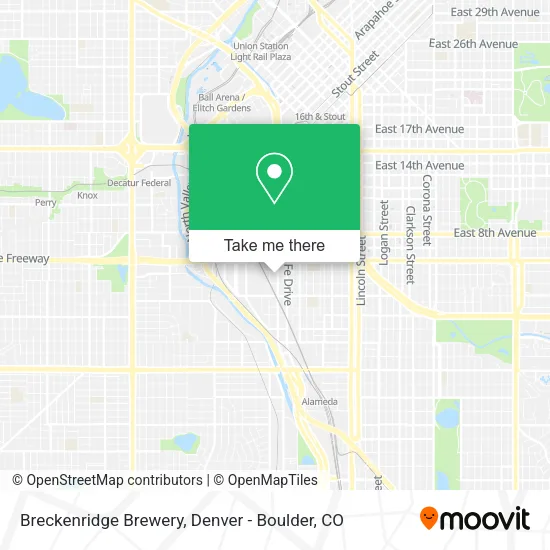 Breckenridge Brewery map
