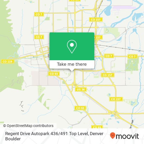 Regent Drive Autopark 436 / 491 Top Level map