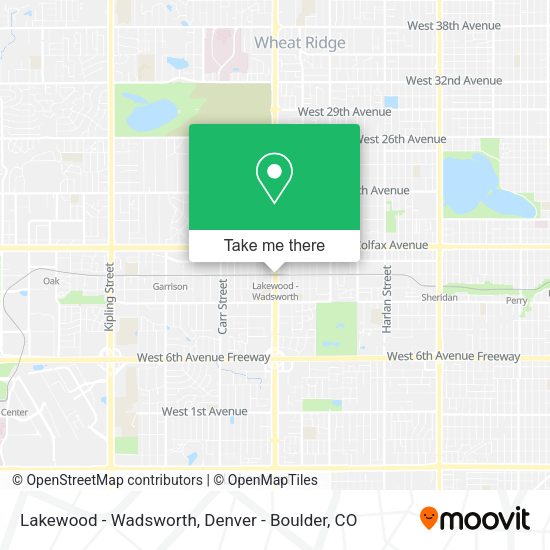 Lakewood - Wadsworth map