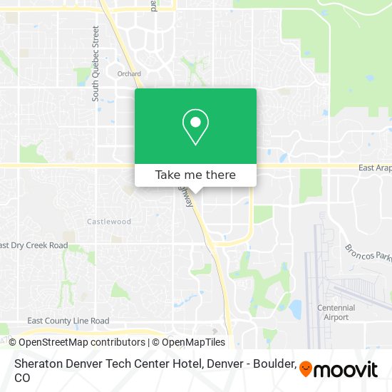 Sheraton Denver Tech Center Hotel map