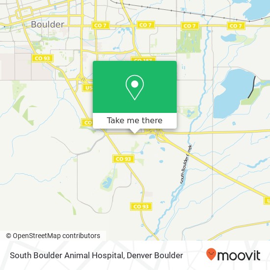 Mapa de South Boulder Animal Hospital