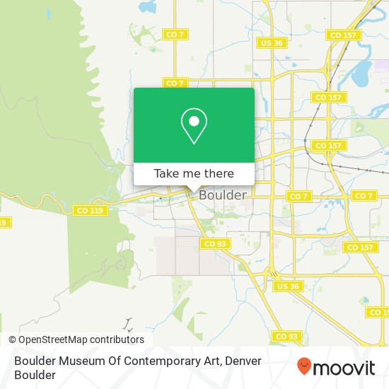 Mapa de Boulder Museum Of Contemporary Art