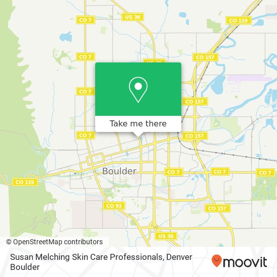 Mapa de Susan Melching Skin Care Professionals