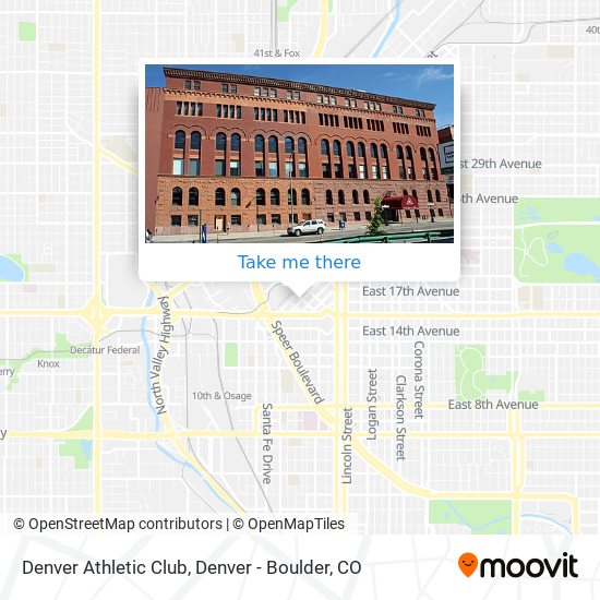 How to get to Denver Athletic Club by Bus or Light Rail?