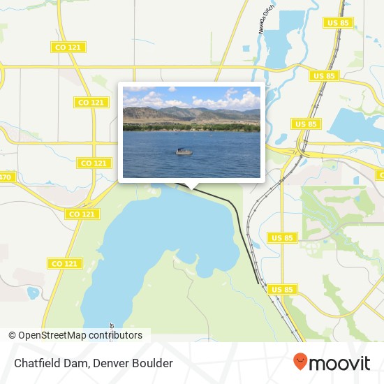 Chatfield Dam map
