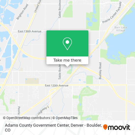 Mapa de Adams County Government Center