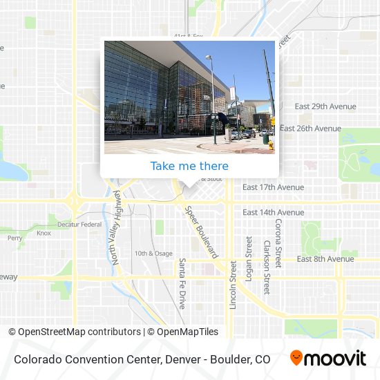 Mapa de Colorado Convention Center