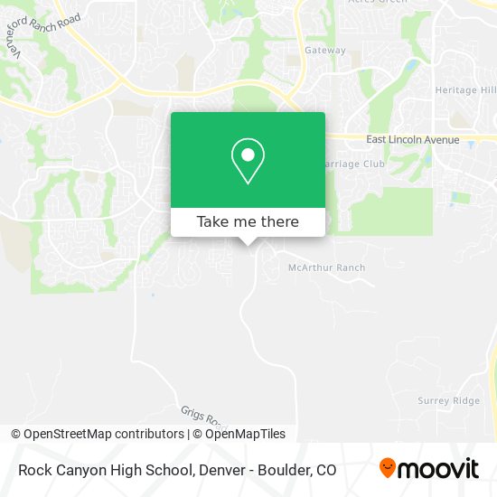 Mapa de Rock Canyon High School