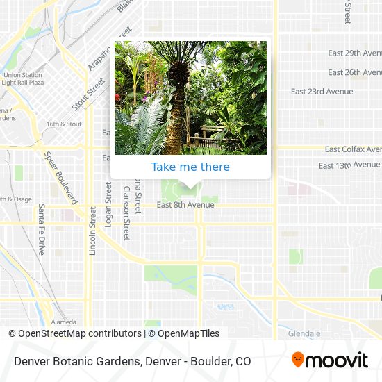 Denver Botanic Gardens map