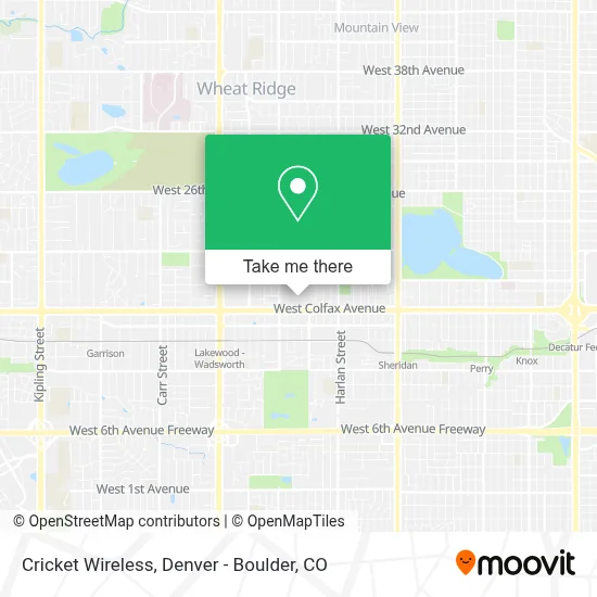 Cricket Wireless map