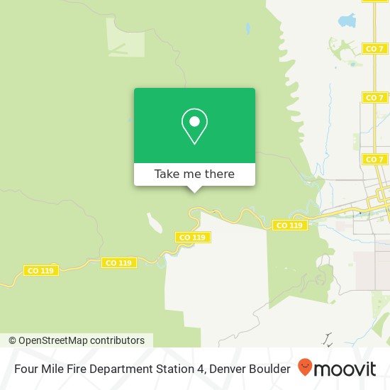 Four Mile Fire Department Station 4 map