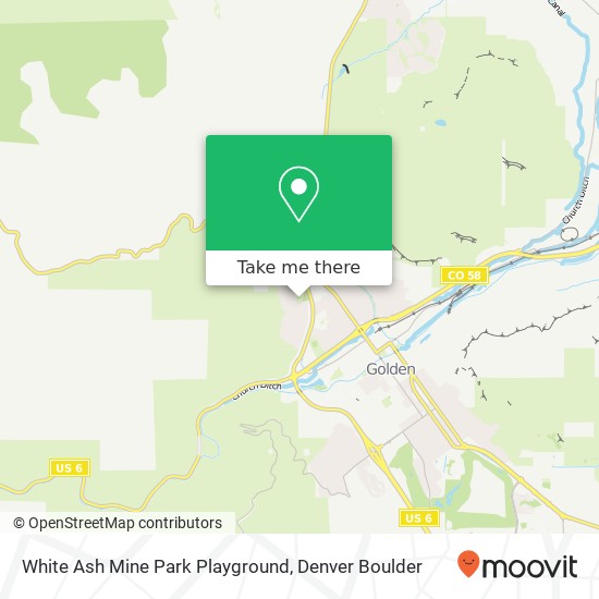 White Ash Mine Park Playground map