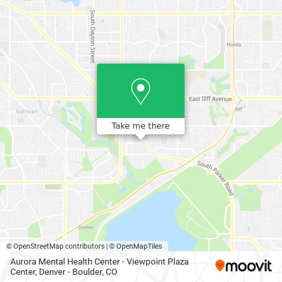 Mapa de Aurora Mental Health Center - Viewpoint Plaza Center