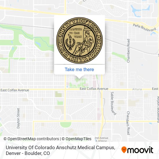 University Of Colorado Anschutz Medical Campus map
