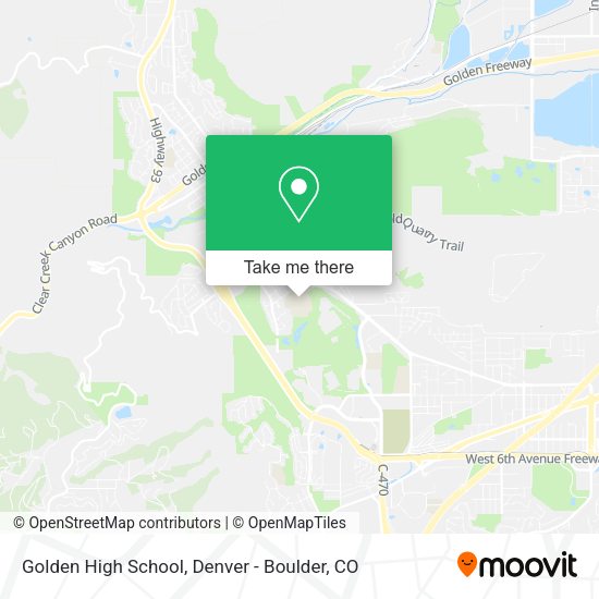 Golden High School map
