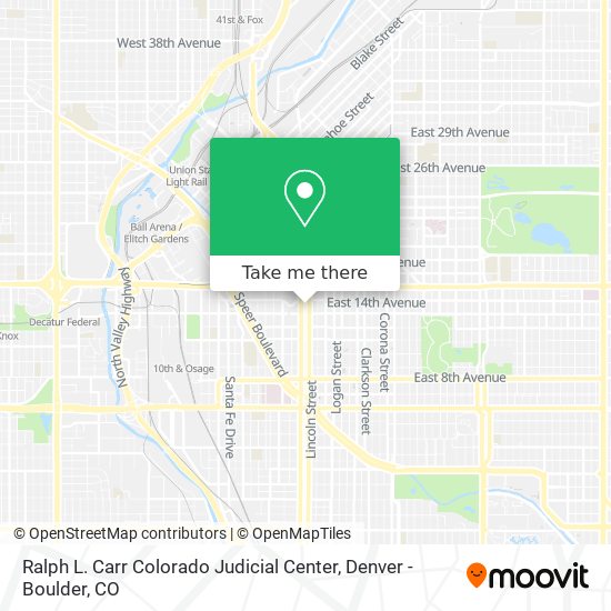 Ralph L. Carr Colorado Judicial Center map