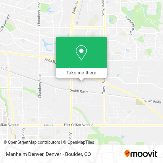 Manheim Denver map