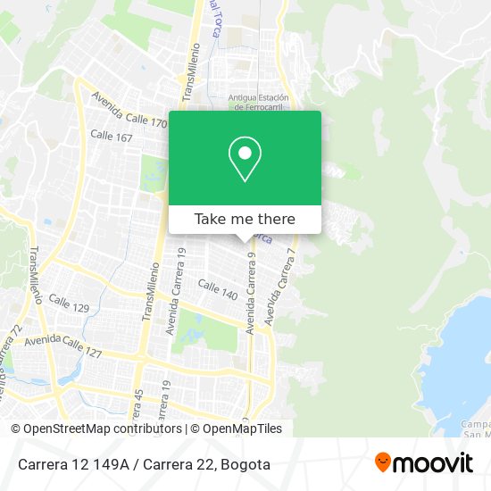 Carrera 12 149A / Carrera 22 map
