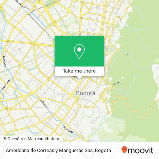 Americana de Correas y Mangueras Sas map