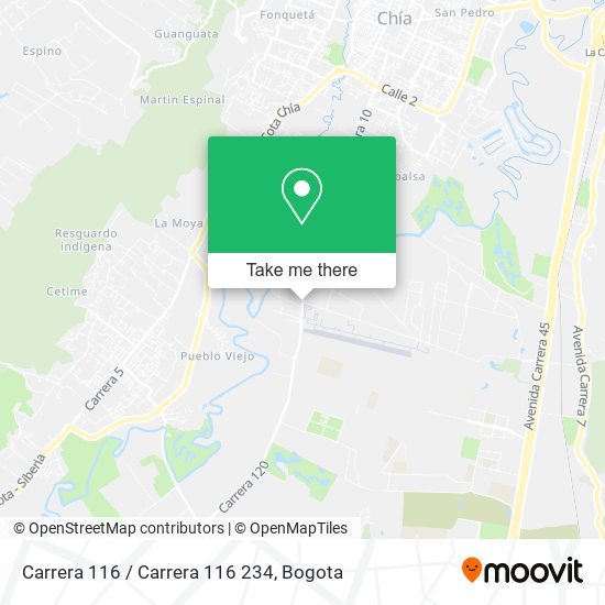 Carrera 116 / Carrera 116 234 map