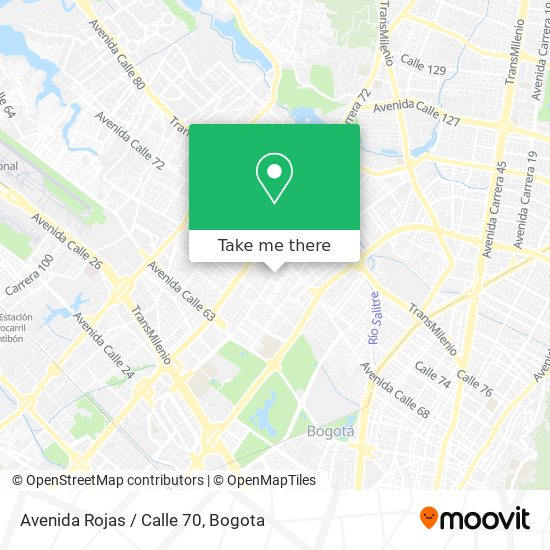 Avenida Rojas / Calle 70 map