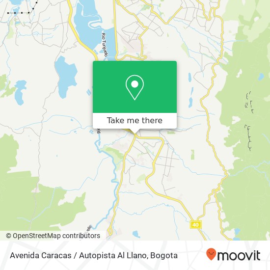 Avenida Caracas / Autopista Al Llano map