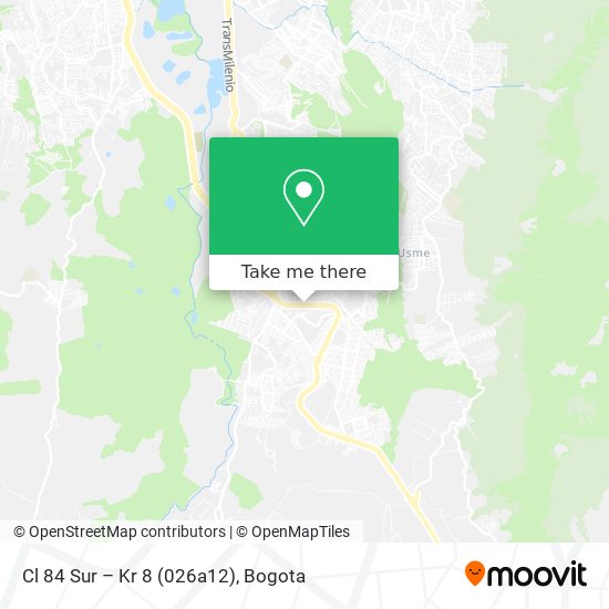 Cl 84 Sur – Kr 8 (026a12) map