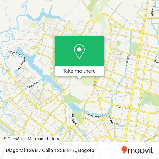 Mapa de Diagonal 129B / Calle 125B 84A