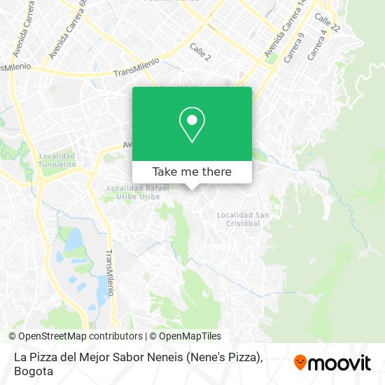 La Pizza del Mejor Sabor Neneis (Nene's Pizza) map