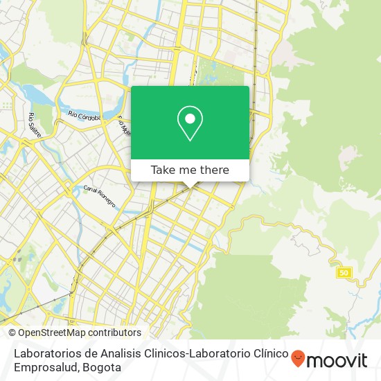 Mapa de Laboratorios de Analisis Clinicos-Laboratorio Clínico Emprosalud