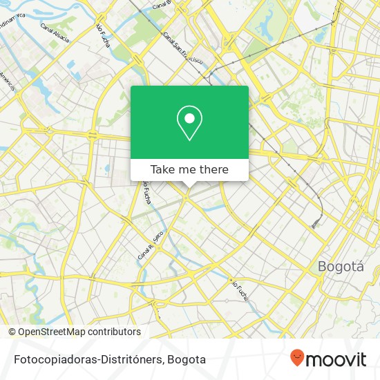 Fotocopiadoras-Distritóners map