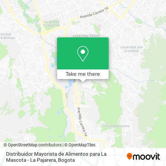 Distribuidor Mayorista de Alimentos para La Mascota - La Pajarera map