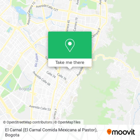 Mapa de El Carnal (El Carnal Comida Mexicana al Pastor)