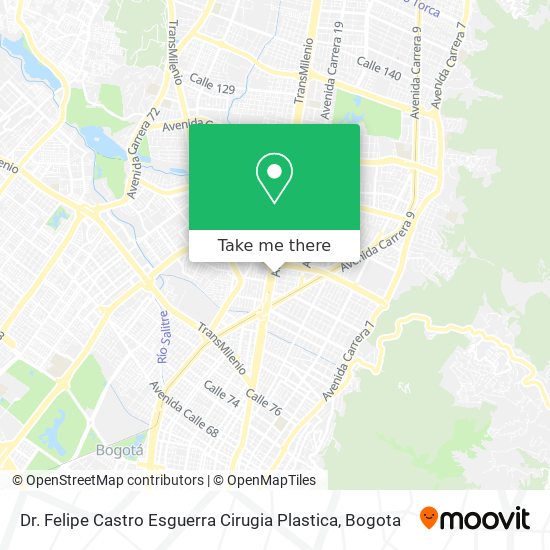 Dr. Felipe Castro Esguerra Cirugia Plastica map