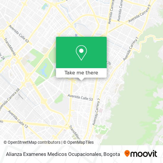 Alianza Examenes Medicos Ocupacionales map