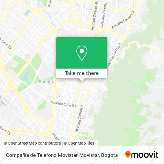 Compañía de Telefono Movistar-Movistar map