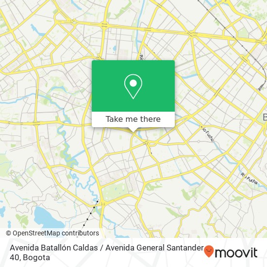 Avenida Batallón Caldas / Avenida General Santander 40 map