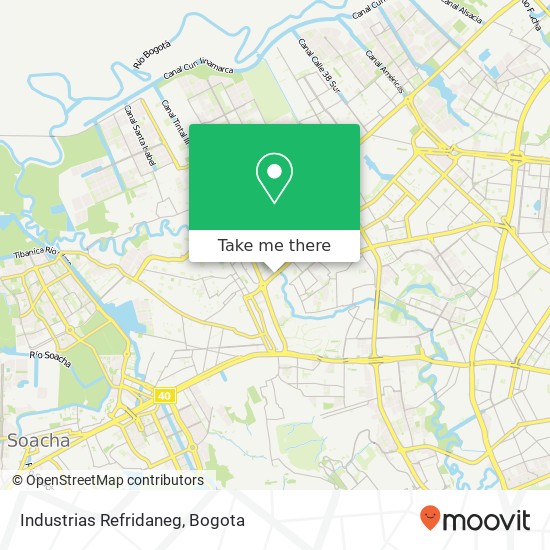 Industrias Refridaneg map