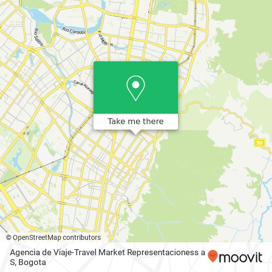 Agencia de Viaje-Travel Market Representacioness a S map