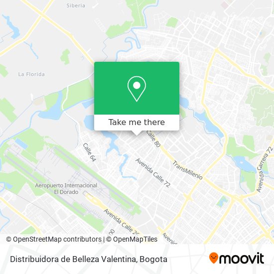 Distribuidora de Belleza Valentina map