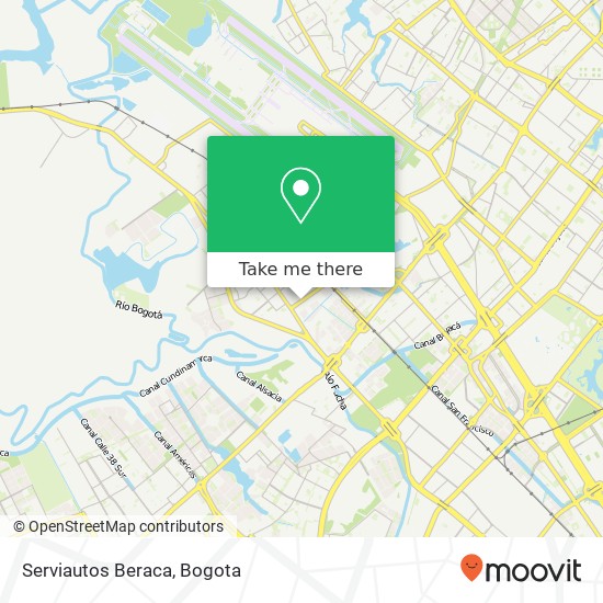 Serviautos Beraca map
