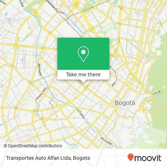 Transportes Auto Alfan Ltda map