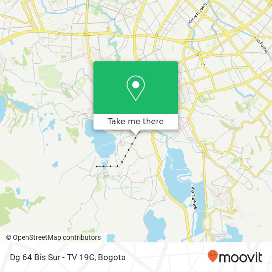 Mapa de Dg 64 Bis Sur - TV 19C