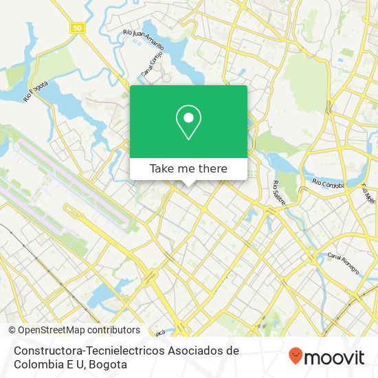 Constructora-Tecnielectricos Asociados de Colombia E U map