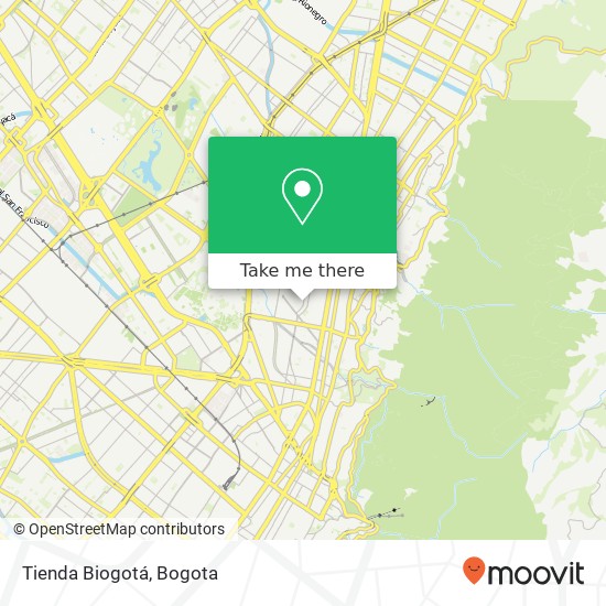 Tienda Biogotá map