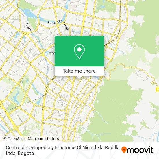 Mapa de Centro de Ortopedia y Fracturas ClíNica de la Rodilla Ltda